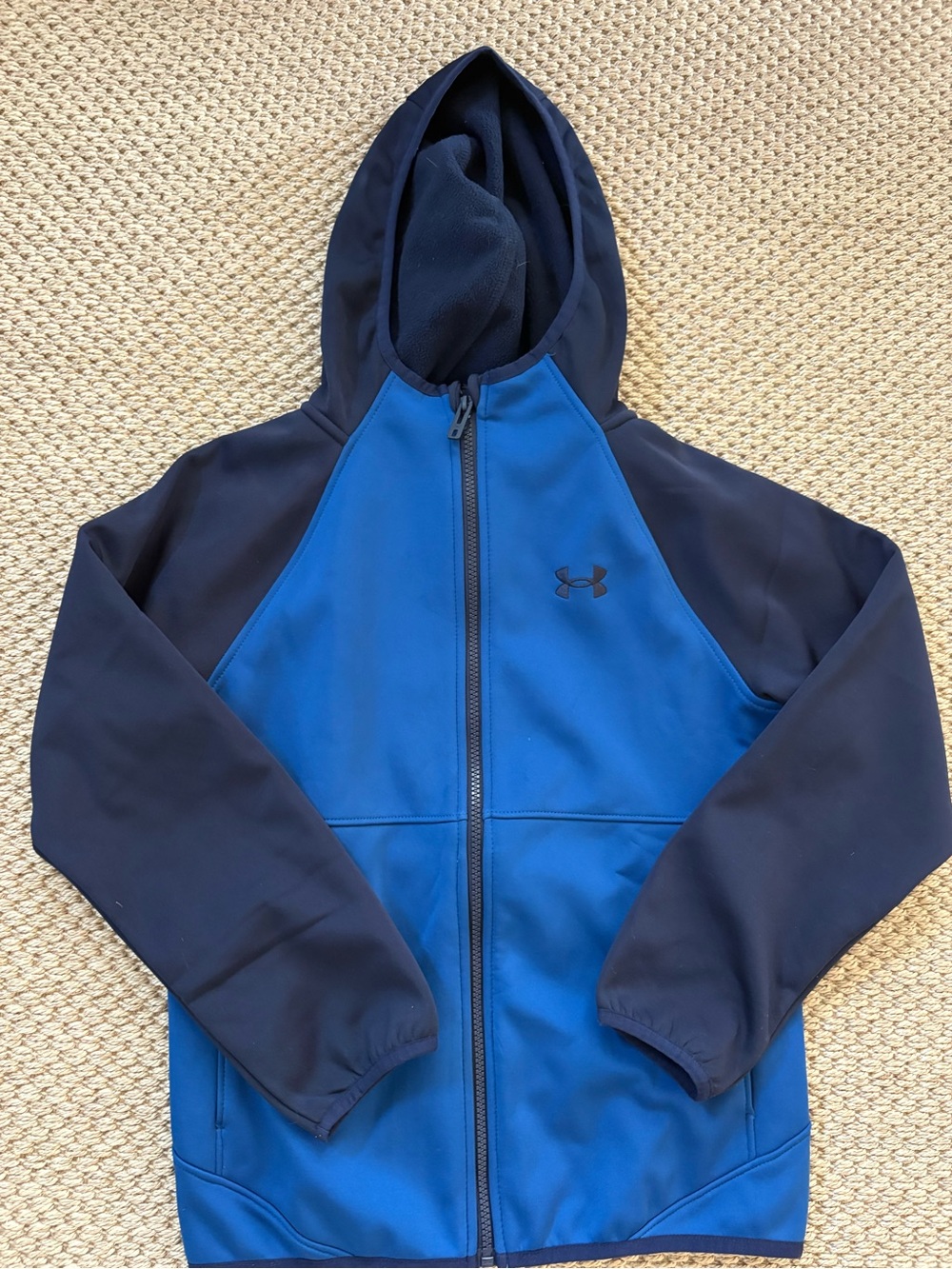 Under Armour Boys' Royal Blue & Navy Full-Zip Hooded Jacket